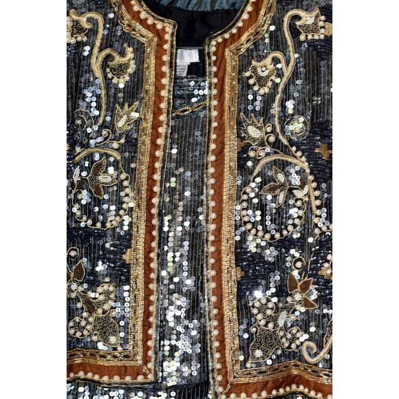 Judith Ann Creations for I Magnin Haute Couture 100% Silk 3pc Skirt Suit Size M - Picture 9 of 16